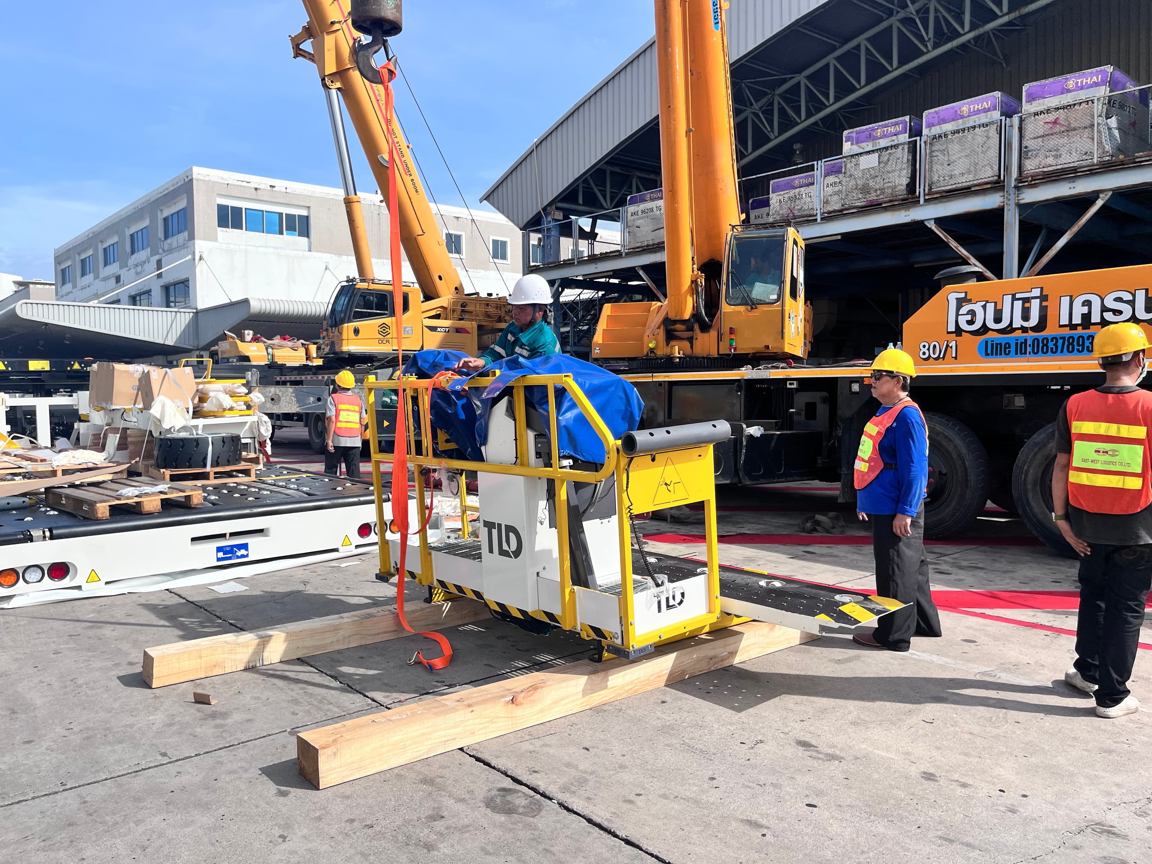 บรรยากาศการขนส่งที่สนามบิน