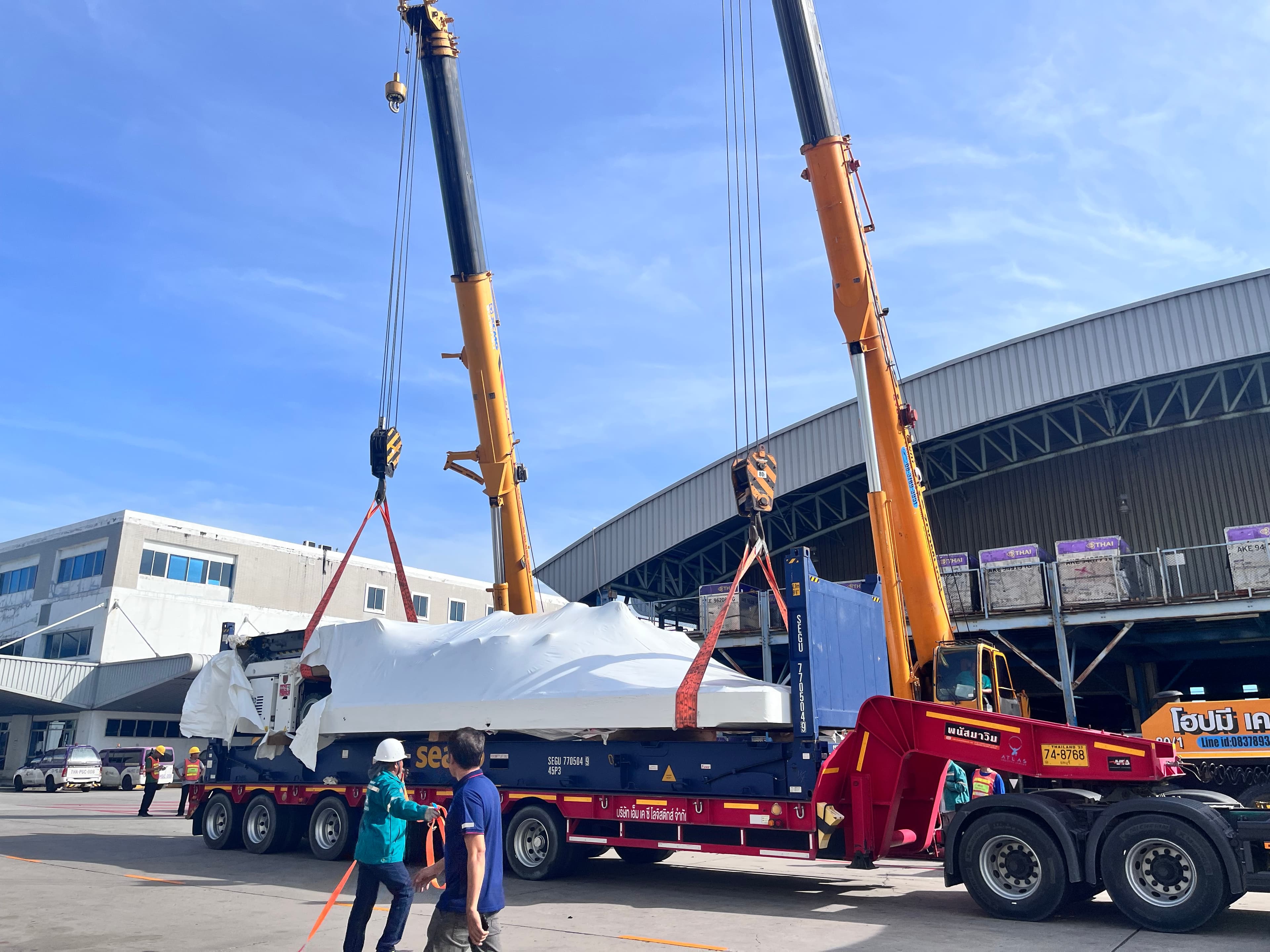 บรรยากาศการขนส่งที่สนามบิน